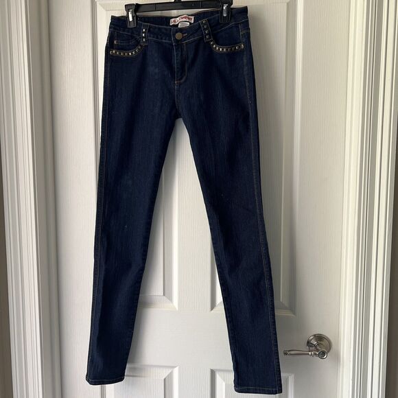I.Q. & Company Denim - I.Q. & COMPANY Womens Size 9 Skinny Tapered Stretch Denim Dark Wash Blue Jeans